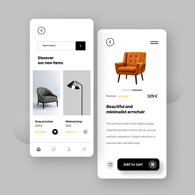 ChairMart - Your One-Stop Shop for Comfortable Seating on the Go branding graphic design ui