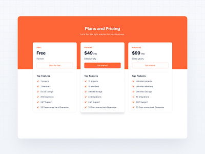 UI Snap - Pricing Plans modern pricing plan pricing plan