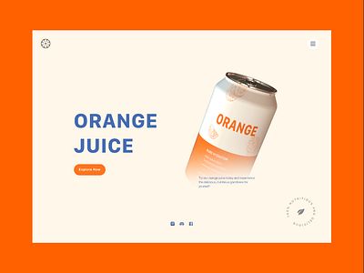 Orange Juice - Website Animation 3d animation branding motion graphics ui web design
