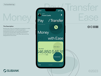 Subank | Mobile Banking App app bank banking app clean design interaction mobile money motion graphics payment protopie ui user interface ux