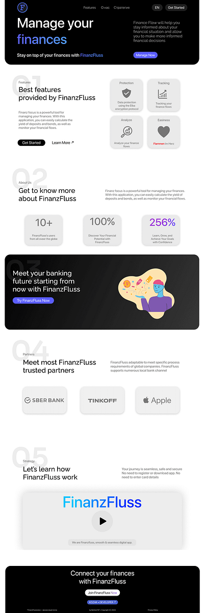 Promo Finance App app branding design graphic design minimal ui ux web