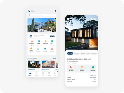 Pinhome Redesign - Property App app graphic design home clean illustration jasa pinhome property redesign ui ux vector