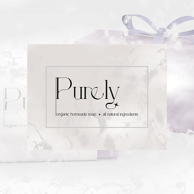 Purely Organic Homemade Soap branding design graphic design logo typography vector