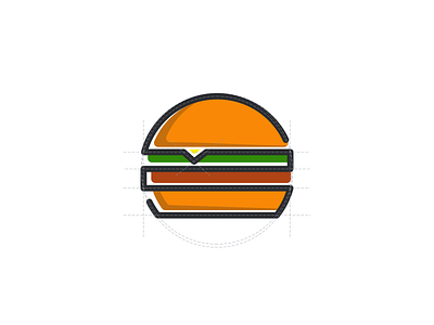 Burger Template logo branding corporate branding design graphic design illustration logo logodesign vector