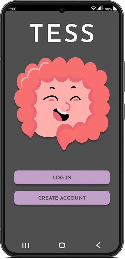 TESS - An app for logging gastrointestinal disorders app design log material design mobile ui ux
