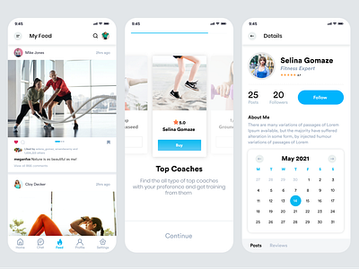 Personal coach - Fitness app app ui design branding fitness graphics graphic design gym fitness and workout app personal workout app ui