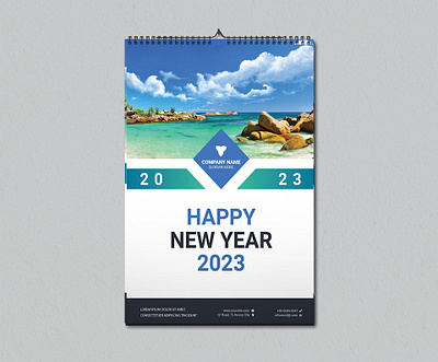 Wall Calendar Design 2023 branding card design designer graphic design illustration logo logo design vector