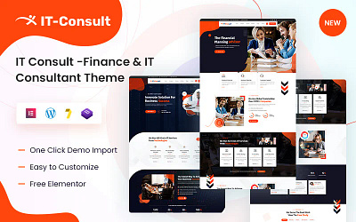 IT-Consult - Finance & IT Consultant WordPress Theme advisor agency business company consulting corporate creative elementor finance financial it marketing modern multipurpose responsive services software solution startup technology