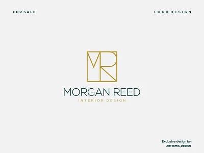 MORGAN REED branding corporate design grid illustration initial initial logo logo monogram ui