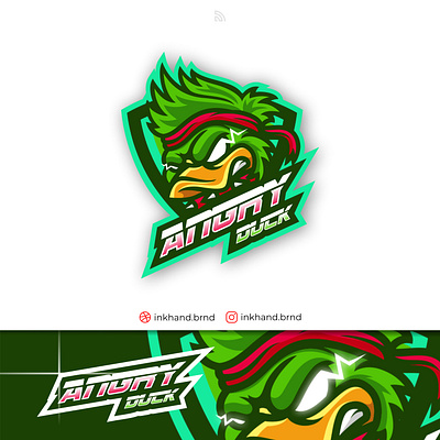 Angry duck esport logo animal logo animation brand brand identity branding design duck logo esport graphic design illustration initial logo logo maker mascot vector