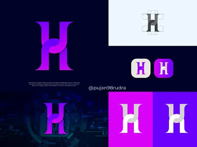 H icon logo design pujan98rudra brandidentity branding business logo creative design custom logo design graphic design h logo design illustration logo logo folio logodesigner logoideas logomaker minimalist logo modern logo motion graphics professional logo pujan98 ui wordmark