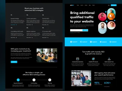 SEO & Digital Marketing Agency agency design digital agency digital marketing graphic design landing page marketing seo ui ui design ux web design website design