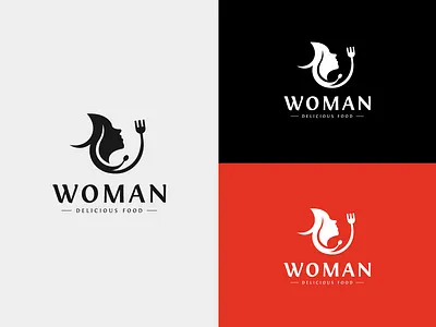 Woman Food Logo | Female Food Logo | Restaurant Logo | Food Logo app beauty food beauty kitchen brand design branding chef cook design female food female food logo food food logo graphic design graphio hotel kitchen logo logo restaurant logo sahinurrahman24 woman food