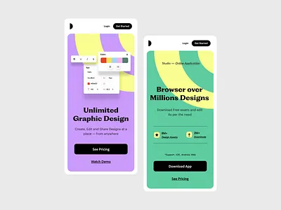 Responsive UI app ui branding builder clean design builder graphic design mobile app onboarding price product design profile responsive typography ui ui ux user experience ux web app