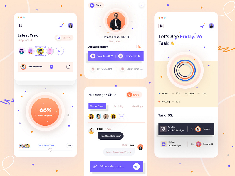Mobile App: iOS Android UI