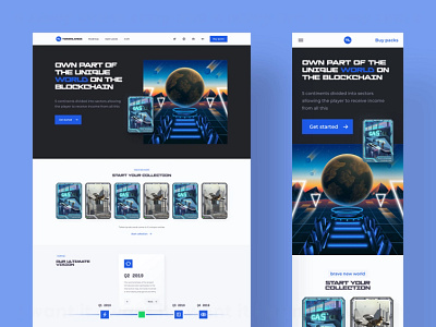nft cards landing desktop & mobile clean neumorphism blockchain clean crypto crypto design cryptocurrency design glassmorphism interface nft ui