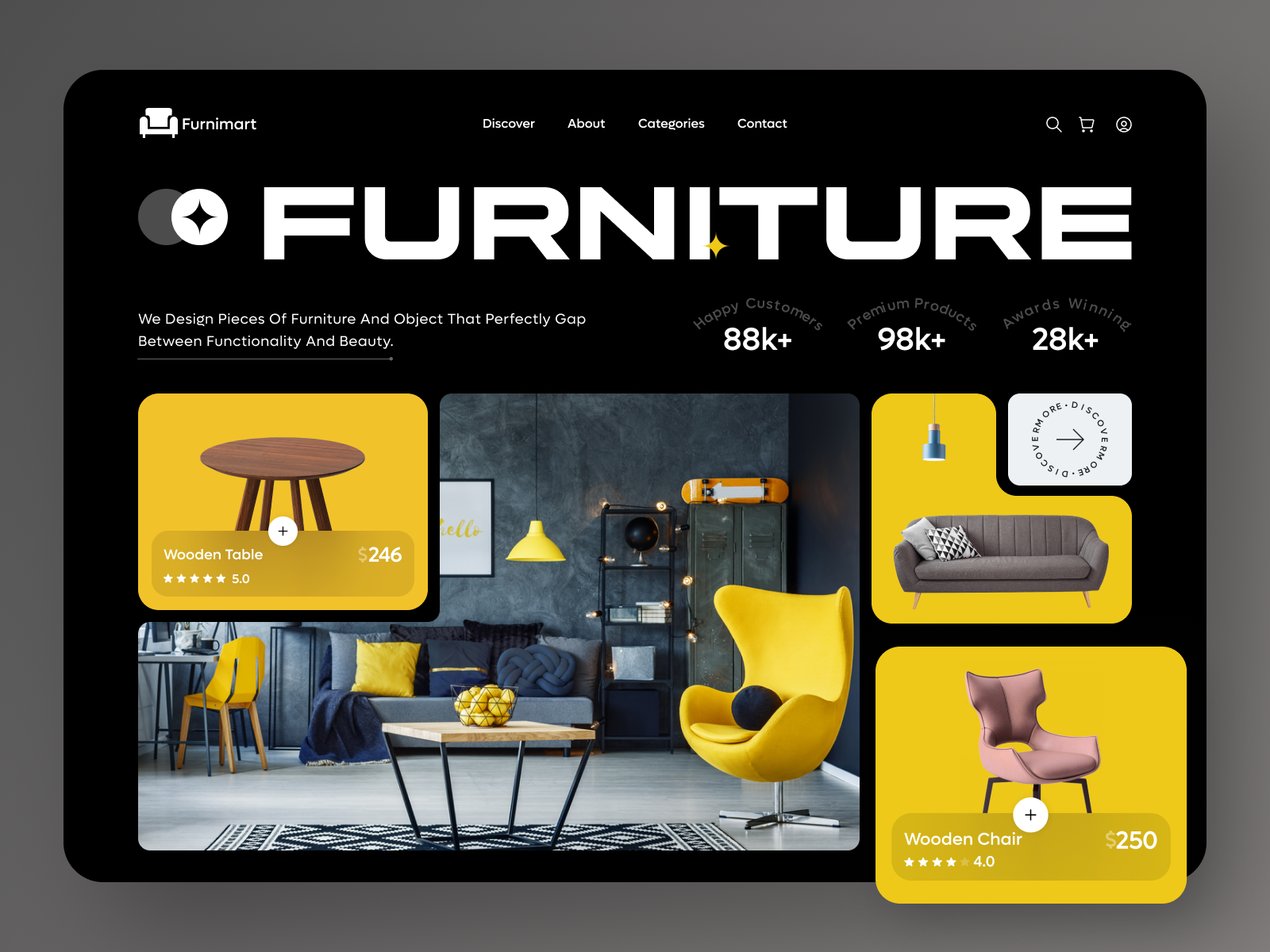 Modern Furniture Store  UI by MQoS UI/UX for MultiQoS on Dribbble