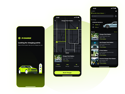 P Charge app branding clean design electriccar graphic design illustration logo minimal porsche product design ui ui design uidesign uiinspo uiux ux vector web webapp