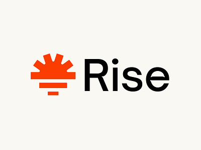 Rise logo design branding bright design identity logo logo design logo mark logotype rise risen sun vector