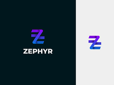 Zephyr Logo app logo branding design illustration logo logo design minimalist logo typography ui vector