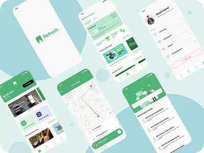 Refresh App ( Waste Bank) app branding design graphic design typography ui ux vector