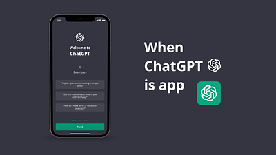 ChatGPT is app ai chatgpt design technology ui