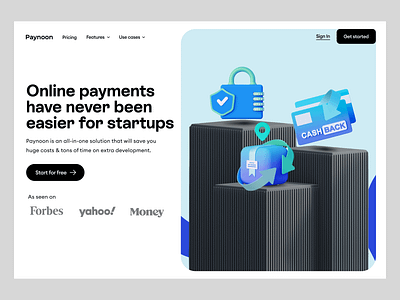 Online Payments Webflow Landing Page banking design finance financial fintech identity illustration landing page payments payments website saas software startup ui uiux web webflow webpage