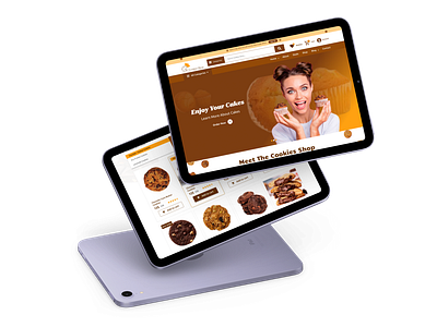 Cookies Shop Website branding design logo ui ux web
