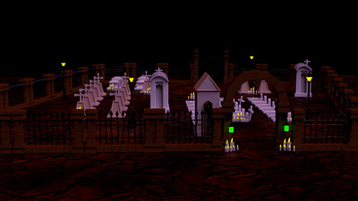 Environment Cemetery 3d 3dmodeling animation autodeskmaya keyshot maya maya3d zbrush