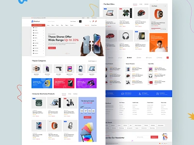 E-commerce Gadget Shop branding clean creative design e commerce ecommerce ecommerce business ecommerce tips ecommerce website electronics gadget furniture decoration grocery shop illustration landingpage minimal minimal shop spectacles shop typography ui website