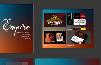 Ray's Empire Brand Identity bead branding design graphic design logo