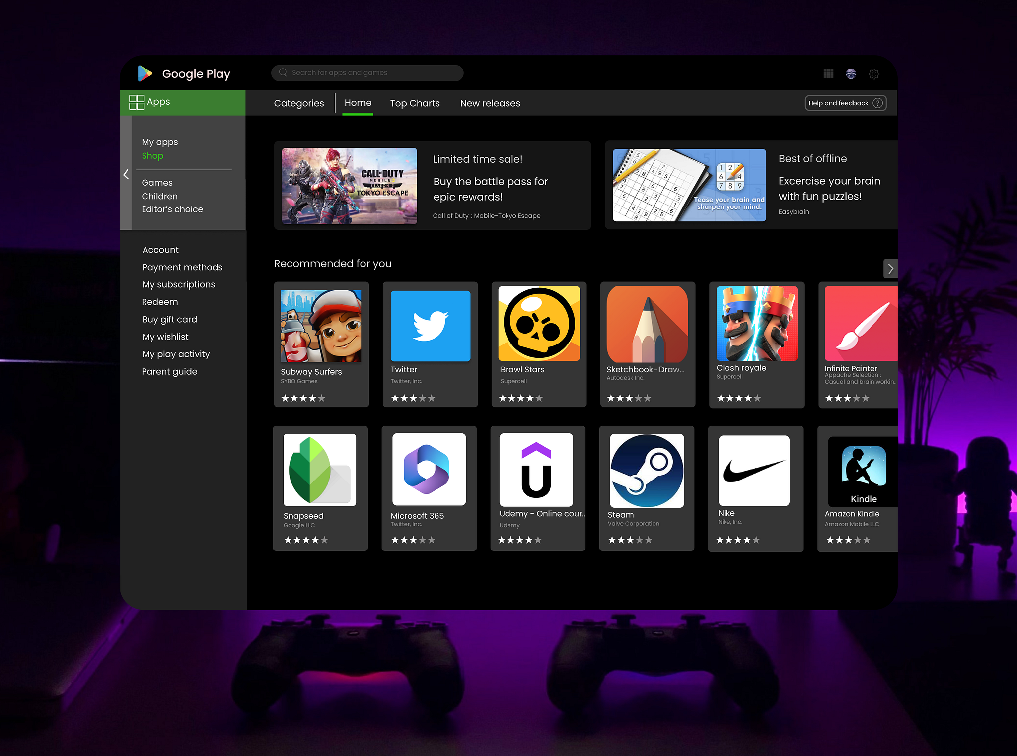 Playstore redesign by Jash Ghelani on Dribbble