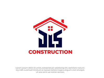 Construction logo abstatct logo branding building construction flatlogo graphic design home housing illustration jls letter logo logo design minimalist logo realestate ui