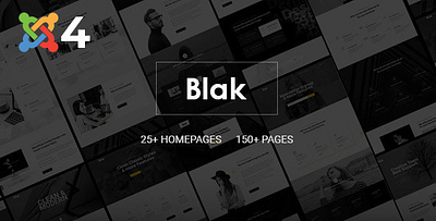 Blak - Responsive MultiPurpose Joomla 4 Website Template design envato joomla joomla4 responsive rtl simple website website template