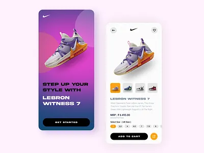 Nike App Design Concept app design design app ui uidesign uiux