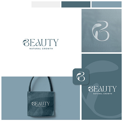 Beauty Natural Growth Concept branding clean design graphic design logo luxury minimalist vector