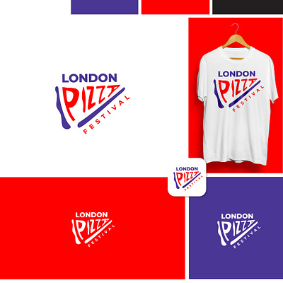 London Pizza Festival Logo Concept branding design festival logo pizza