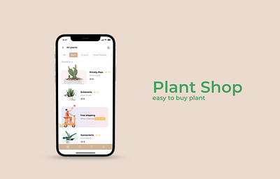 Plant Shop design plant shop ui