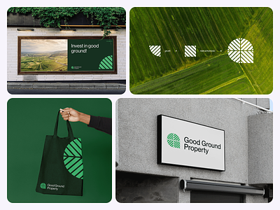 Good Ground Property - Branding banner billboard brand branding company design graphic design grid identity kev logo logodesign logomark logotype mark property visual visual identity