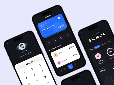 Nanou - Mobile banking UX/UI application design application design financial app fintech ios mobile app mobile application mobile banking uxui app design uxui design