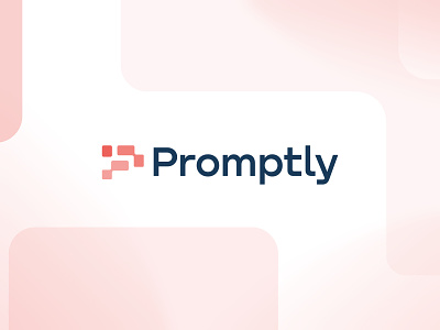 Promptly - AI App ai brand brand identity branding bricks color design geometric logo logo design logo designer logotype mark prompt symbol technology typo wordmark