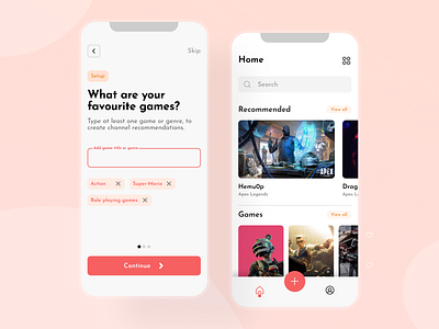 Game streaming app apexlegsnds application branding concept design dribbble game minimal pubg streaming ui ux