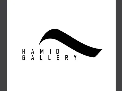 HAMID GALLERY LOGO branding design dishes gallery glass graphic design logo logodesign