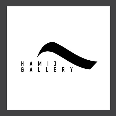 HAMID GALLERY LOGO branding design dishes gallery glass graphic design logo logodesign