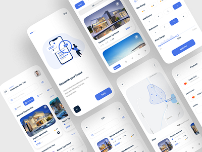 Real Estate App agency apartment app app design building corporate design hotel house minimal mobile mobile app design mobile design property property app real estate real estate agency real estate agent real estate ui ui