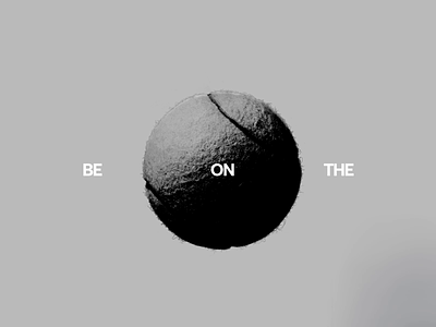 Be On The Ball Exploration ball balls branding clean design minimalist nft tennis typography