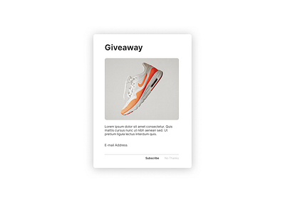Giveaway #dailyui #097 web design