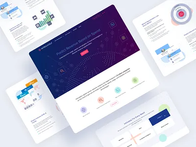 Intricately Website graphic design header icons illustration landing page website