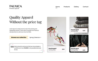 Cloth shop landing page app branding design graphic design illustration logo typography ui ux vector