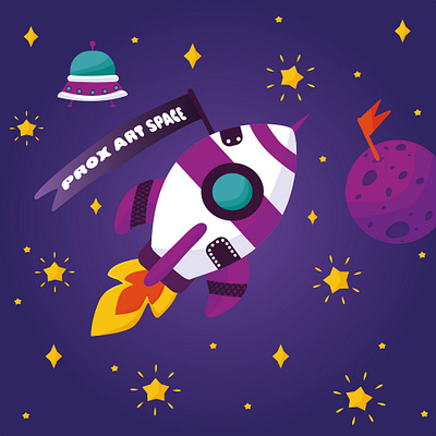 Cute vector rocket :) design graphic design illustration vector